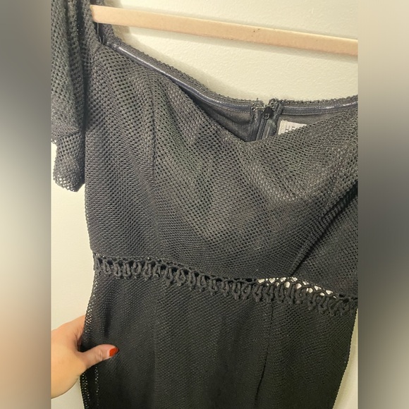 NWT Hello Molly In Other News Dress Black Ruffle Net - Picture 8 of 12